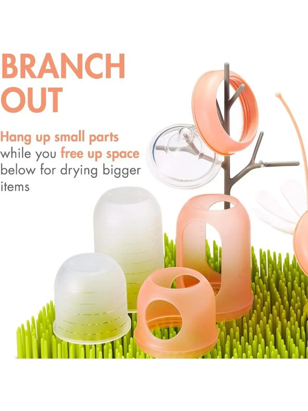 Baby Bottle Drying Rack Bundle - Lawn, Twig & Stem Accessories - Organizer